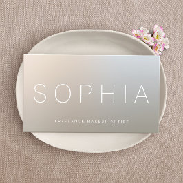 Modern Makeup Artist Luminy Silver Visitenkarte