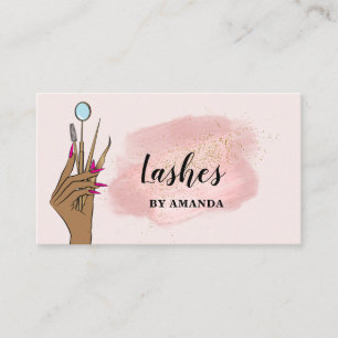 Modern Makeup Eyebrow Eyes Lashes Girly Business C Visitenkarte
