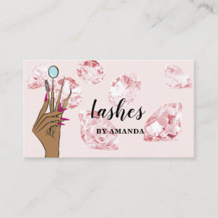Modern Makeup Eyebrow Eyes Lashes Girly Business C Visitenkarte
