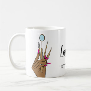 Modern Makeup Eyebrow Eyes Lashes Girly Kaffeetasse