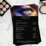 Modern, Makeup Foto Glitzer Salon Preisliste Flyer<br><div class="desc">Modern,  Makeup Foto Glitzer,  Preis List Flyer. Bearbeiten Sie Ihr Produkt in wenigen Minuten,  indem Sie Ihre Daten hinzufügen. Sie können den Schriftart/die Farbe/Position durch "weitere Personalisierung" ändern.</div>