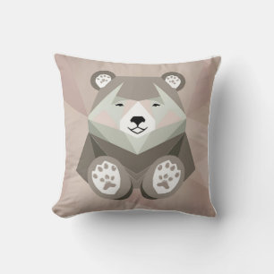 Modern Mama Bear Geometric Kissen
