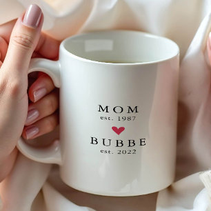 Modern Mama Bubbe Jahr Gegründet. Kaffeetasse