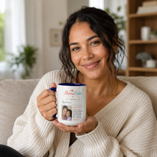 Modern Mama Finder Foto-Profil-Design Tasse