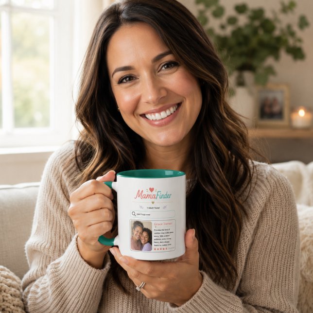 Modern Mama Finder Foto-Profil-Design Tasse (Modern Mama Finder Photo Profile Design Mug
)
