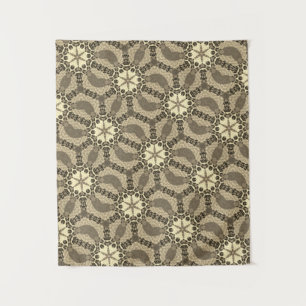 MODERN Mandala COLOR GOLDEN ROSE TAPESTRY Wandteppich