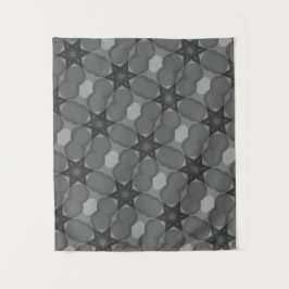 MODERN Mandala FARBE SCHWARZE GRAUER STAR TAPESTRI Wandteppich