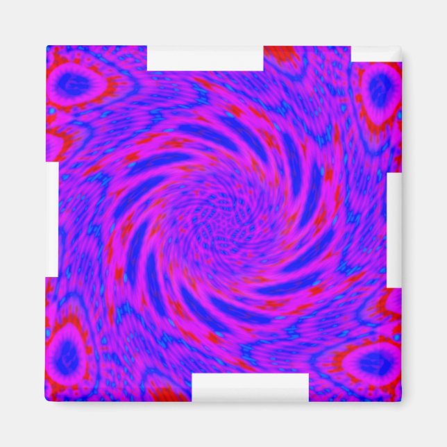 MODERN MANDALA FARBPINK MAGNET (Vorne)