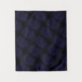 MODERN Mandala LINES - ROSE PINK PLUE Tapestry Wandteppich