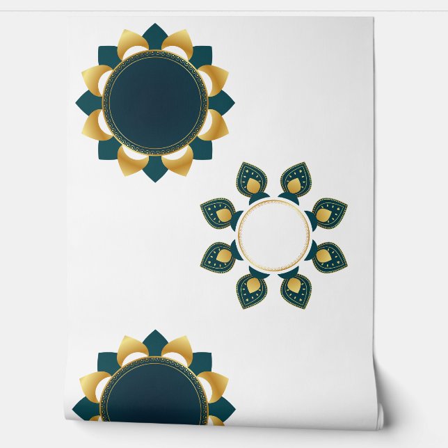 Modern Mandala Tapete (Abrollen)