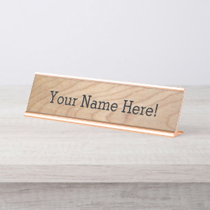 Modern Maple Holz Luxus Designer Designer Schreibt Schreibtischnamensplakette