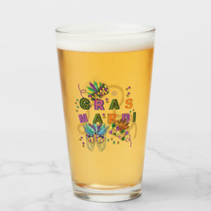 Modern Mardi Gras Glas
