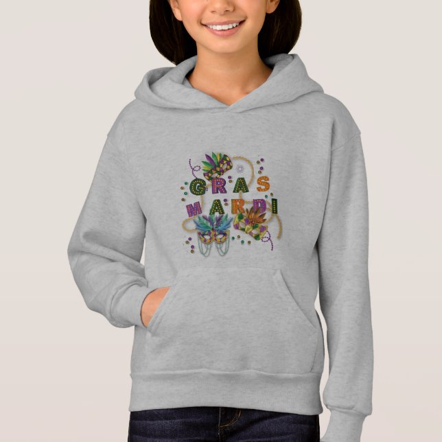 Modern Mardi Gras Hoodie (Vorderseite)