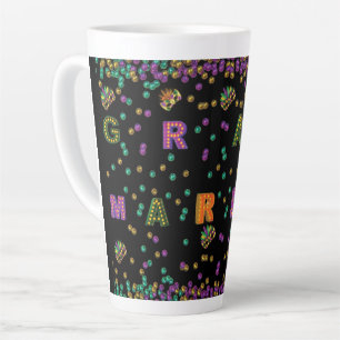 Modern Mardi Gras Milchtasse