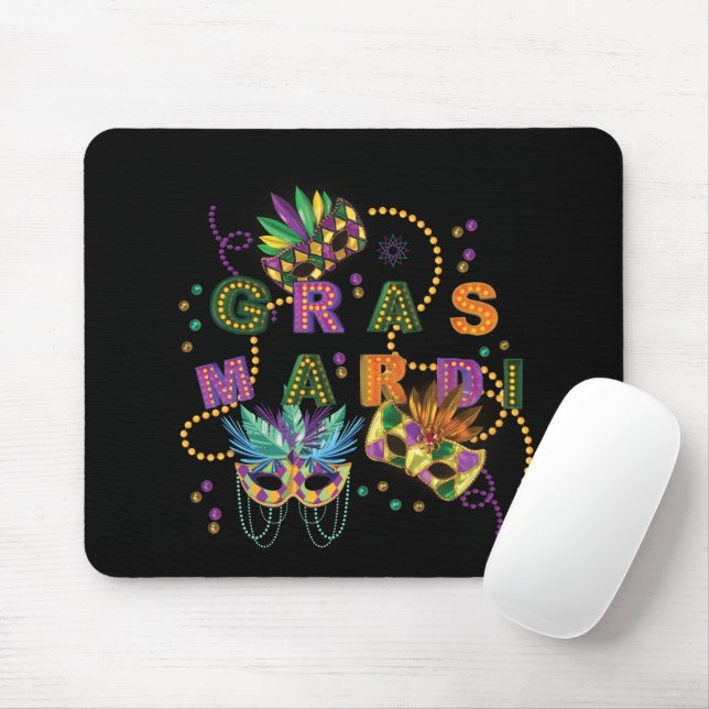 Modern Mardi Gras Mousepad (Mit Mouse)