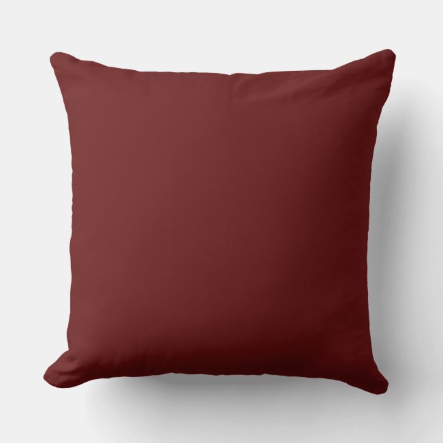 Modern Maroon Throw Pillow Kissen (Vorderseite)