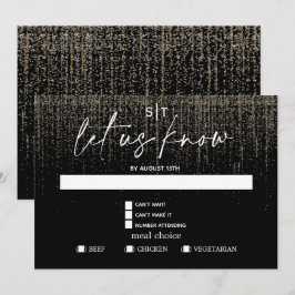 Modern Meet Choice UAWG Edgy Champagne Glitzer Einladung