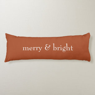 Modern Meran & Bright Terracotta Weihnachtsfeierta Seitenschläferkissen