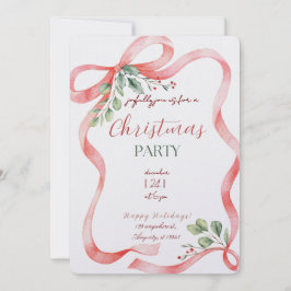 Modern Merry Christmas Party Einladung