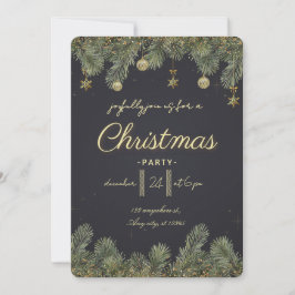 Modern Merry Christmas Party Einladung