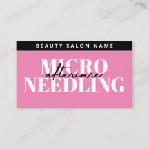 Modern Microneedling Aftercare Instructions Card