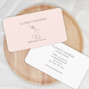 Modern, Midfrau, Birth Doula Visitenkarte