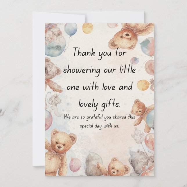 Modern Minimal Baby Shower Invitation Template Einladung (Vorderseite)