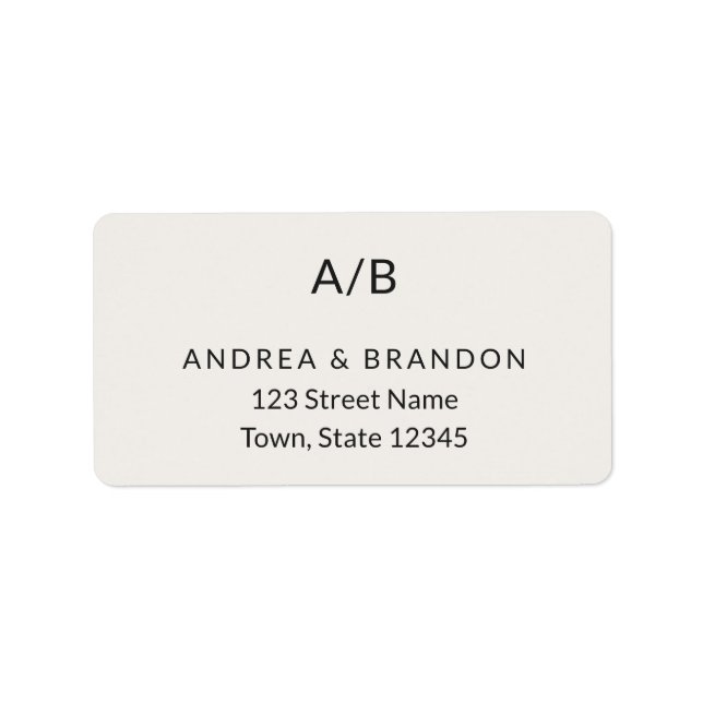 Modern Minimal City Hall Return Adressaufkleber (Vorne)