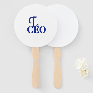 Modern Minimal Der CEO Blau Fächer