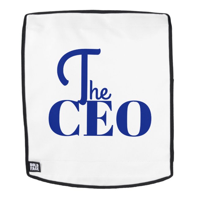 Modern Minimal Der CEO Blau Rucksack (Abnehmbare Front)