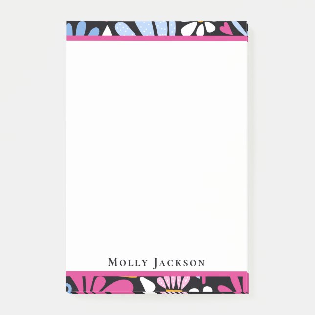 Modern Minimal einfach, stilvoll Girly Post-it Klebezettel (Vorderseite)