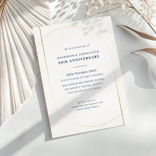 MODERN MINIMAL Firmenevent Gold Weißmeere Einladung