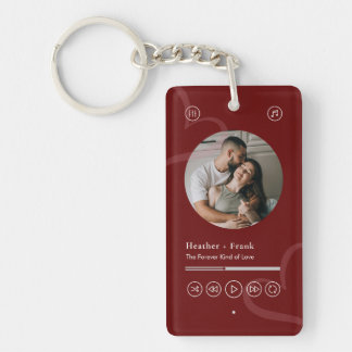 Modern Minimal Heart Music Player Photo Valentine