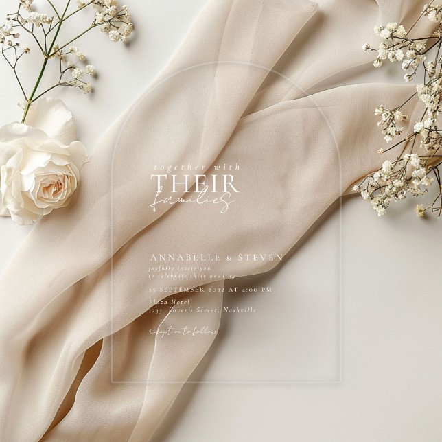 Modern, minimal, Hochzeit Acryleinladungen (Modern, Minimal, Wedding Acrylic Invitations)