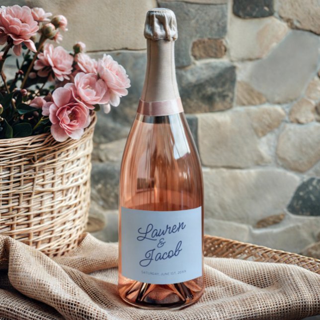 Modern Minimal Minimalist Blue Wedding (Von Creator hochgeladen)