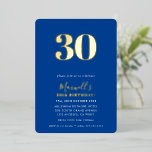 MODERN MINIMAL Party Blau 30. Folieneinladung<br><div class="desc">von kat massard >>> https://linktr.ee/simplysweetpaperie <<< Ein modernes minimales Einladungsdesign für Ihren Geburtstag - Aktualisieren Sie die Vorlage um Ihr Alter widerzuspiegeln - zu einfach! TIPP: 1. Um Grafiken und Schriftart zu ändern/zu verschieben und mehr Text hinzuzufügen, klicken Sie auf den Button "Anpassen". - - - - - - -...</div>