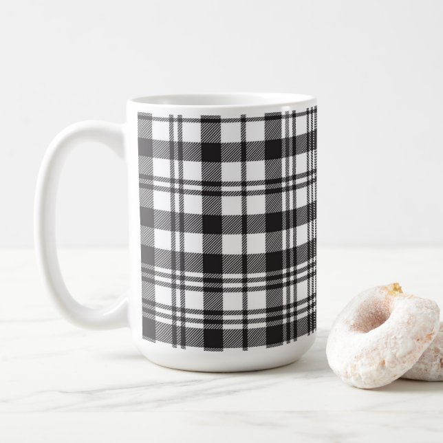Modern Minimal Pattern Kaffeetasse (Mit Donut)