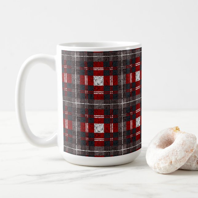 Modern Minimal Pattern Kaffeetasse (Mit Donut)