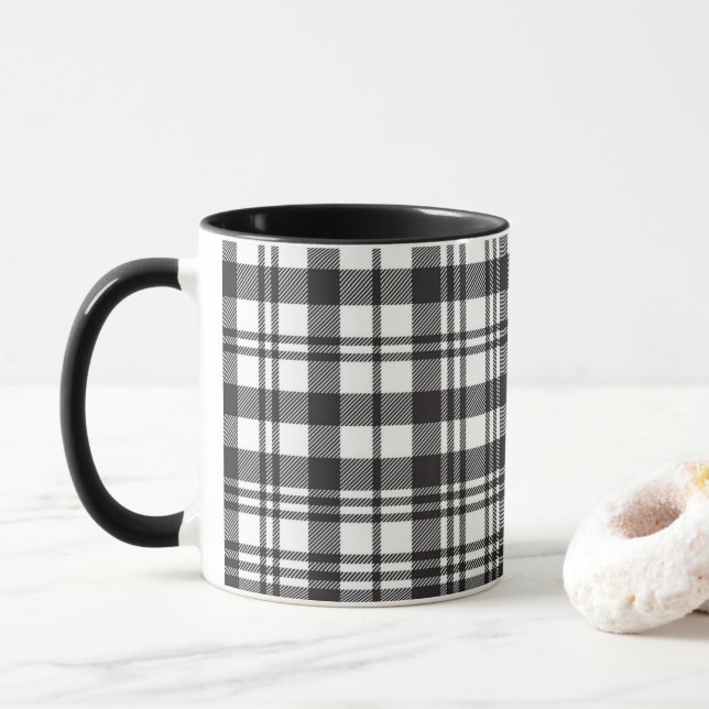 Modern Minimal Pattern Tasse (Mit Donut)