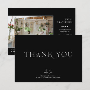 Modern Minimal   Schwarzes Geschäft Danke