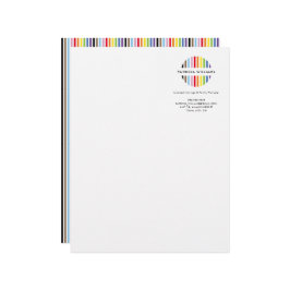 MODERN MINIMAL stripe logo rainbow pride LGBTQ Briefbogen