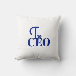 Modern Minimal The CEO Blue Kissen