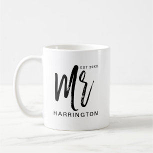 Modern & Minimal Typografie Mr Hubby Kaffeetasse