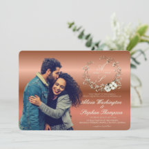 Modern Minimal Winter Floral Wedding