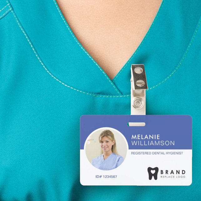 Modern & minimales Circle Foto Rahmen & Firmenlogo Ausweis (Von Creator hochgeladen)