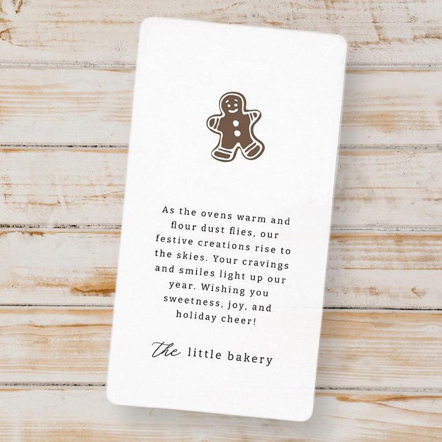 Modern Minimalist Bakery Holiday Thank You (Von Creator hochgeladen)