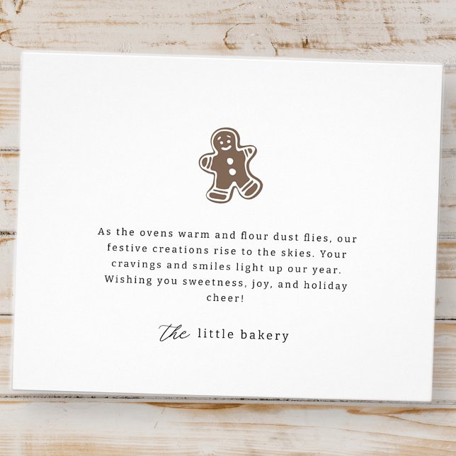 Modern Minimalist Bakery Holiday Thank You Flyer (Von Creator hochgeladen)