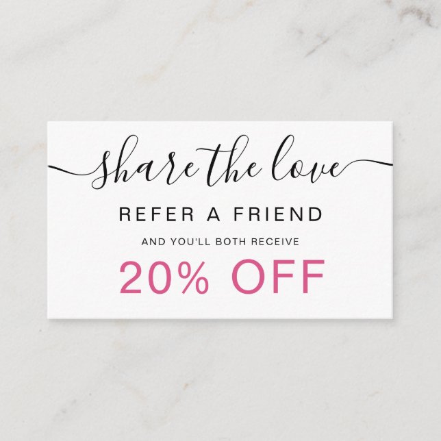 modern minimalist black and white visitenkarte (Vorderseite)