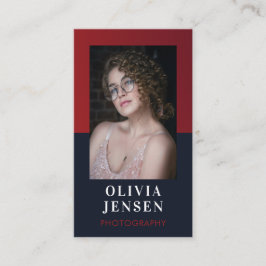 Modern Minimalist Calligraphy Script Fotograf Visitenkarte