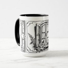Modern Minimalist Chez Nous Unser Zuhause Tasse